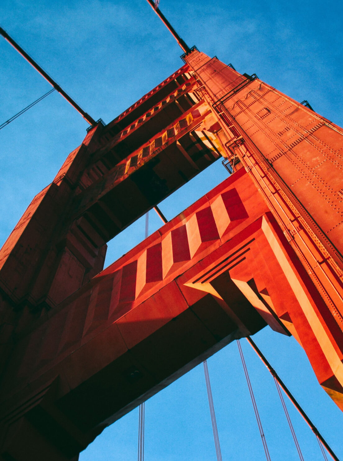 Photo of the Golden Gate Bridge and the sky above it