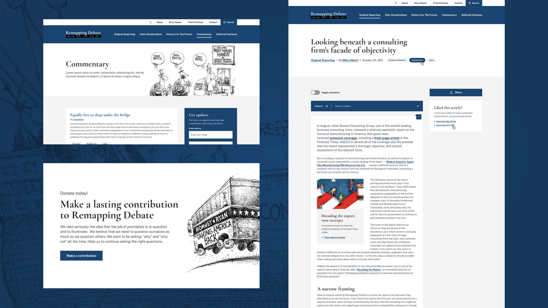 Miscellaneous desktop design examples